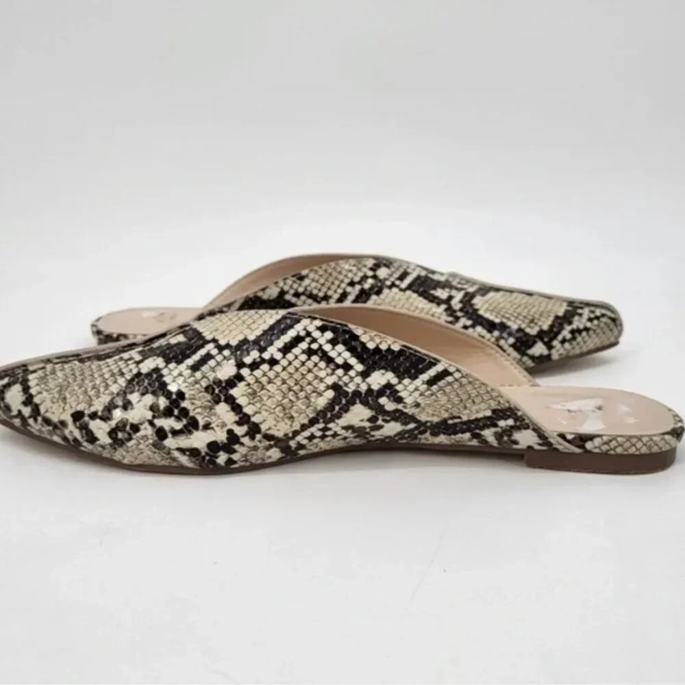 H by Halston Snakeskin Slides Mules size 8 - Picture 5 of 10